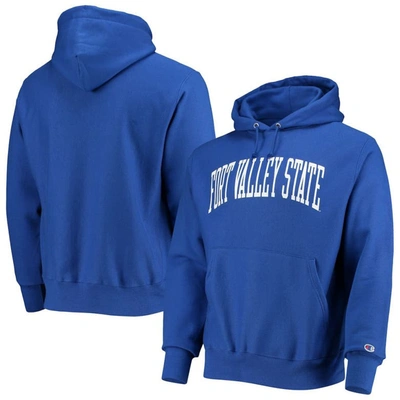 Champion Royal Fort Valley State Wildcats Tall Arch Pullover Hoodie