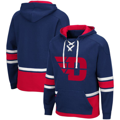 Colosseum Navy Dayton Flyers Lace Up 3.0 Pullover Hoodie