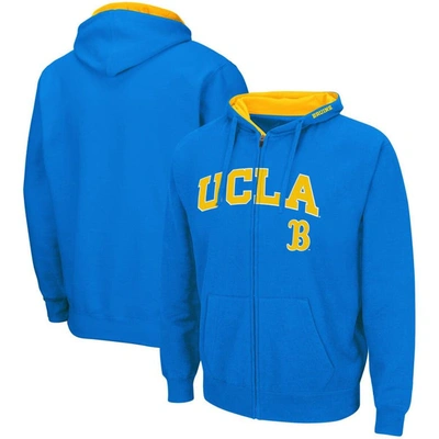 Colosseum Men's  Blue Ucla Bruins Arch And Logo 3.0 Full-zip Hoodie