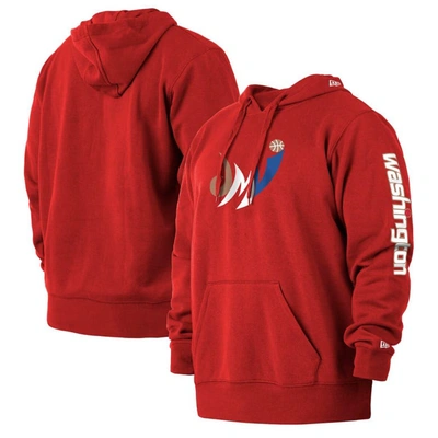 New Era Men's  Red Washington Wizards 2021/22 City Edition Big And Tall Pullover Hoodie