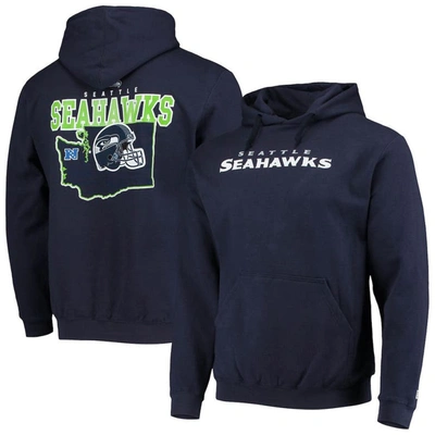 New Era College Navy Seattle Seahawks Local Pack Pullover Hoodie