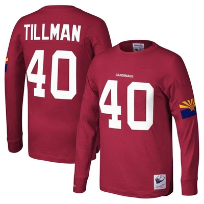 Mitchell & Ness Pat Tillman Cardinal Arizona Cardinals Throwback Retired Player Name & Number Long S