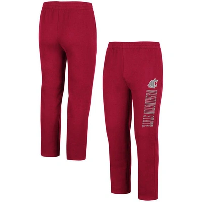 Colosseum Crimson Washington State Cougars Fleece Trousers