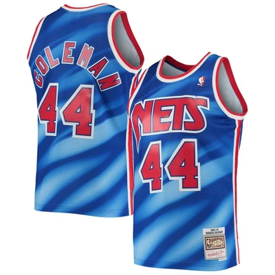 Mitchell & Ness Derrick Coleman Blue New Jersey Nets 2001/02 Hardwood Classics Swingman Jersey