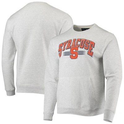 League Collegiate Wear Heathered Gray Syracuse Orange Upperclassman Pocket Pullover Sweatshirt