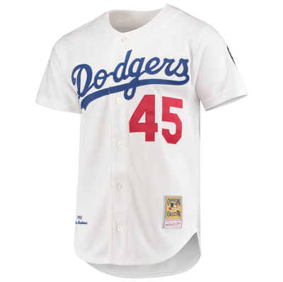Mitchell & Ness Pedro Martinez White Los Angeles Dodgers 1993 Cooperstown Collection Home Authentic
