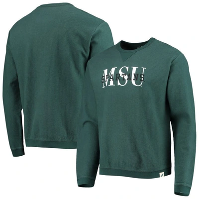 League Collegiate Wear Green Michigan State Spartans Timber Pullover Sweatshirt