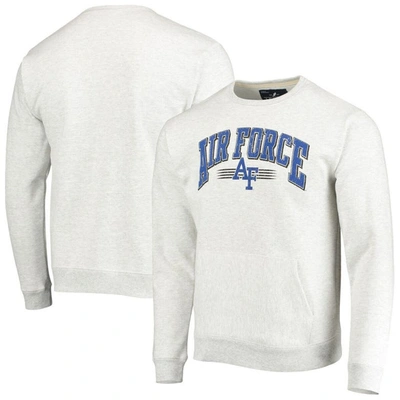 League Collegiate Wear Heathered Gray Air Force Falcons Upperclassman Pocket Pullover Sweatshirt