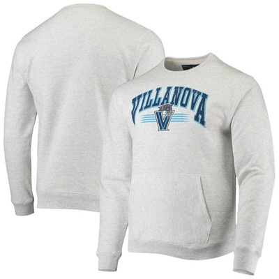 League Collegiate Wear Heathered Gray Villanova Wildcats Upperclassman Pocket Pullover Sweatshirt