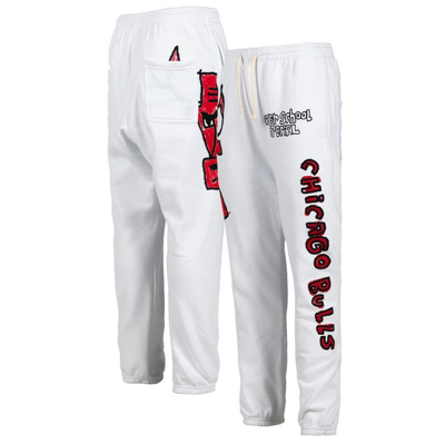 After School Special Men's White Chicago Bulls Sweatpants
