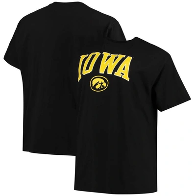 Champion Black Iowa Hawkeyes Big & Tall Arch Over Wordmark T-shirt