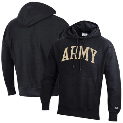 Champion Black Army Black Knights Team Arch Reverse Weave Pullover Hoodie