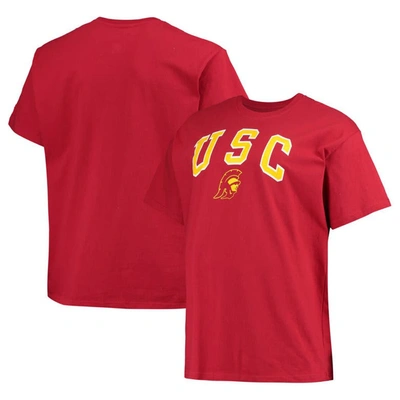 Champion Cardinal Usc Trojans Big & Tall Arch Over Wordmark T-shirt