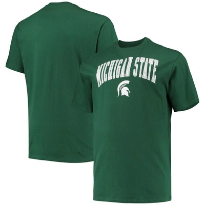 Champion Green Michigan State Spartans Big & Tall Arch Over Wordmark T-shirt