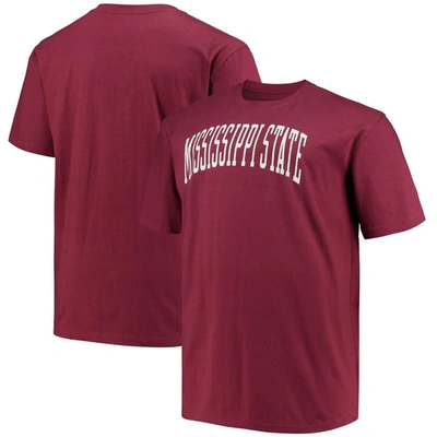 Champion Men's  Maroon Mississippi State Bulldogs Big And Tall Arch Team Logo T-shirt