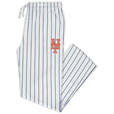 Concepts Sport White/royal New York Mets Big & Tall Pinstripe Sleep Pants
