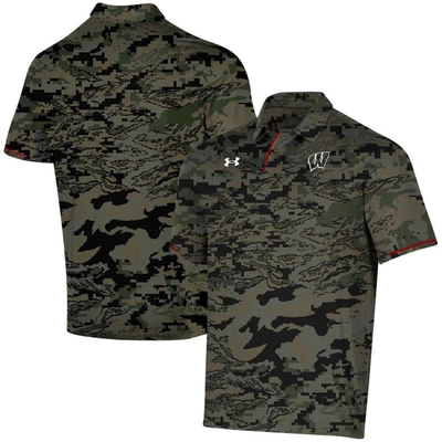 Under Armour Camo Wisconsin Badgers Freedom Polo