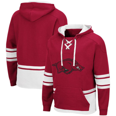 Colosseum Cardinal Arkansas Razorbacks Lace Up 3.0 Pullover Hoodie