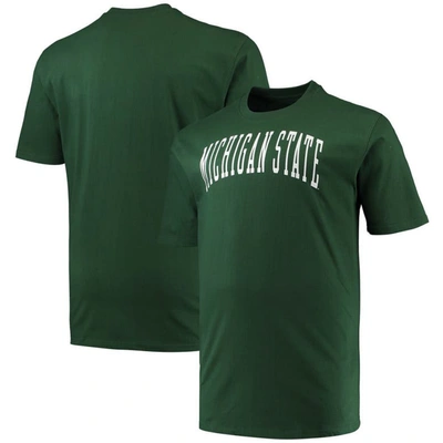 Champion Green Michigan State Spartans Big & Tall Arch Team Logo T-shirt