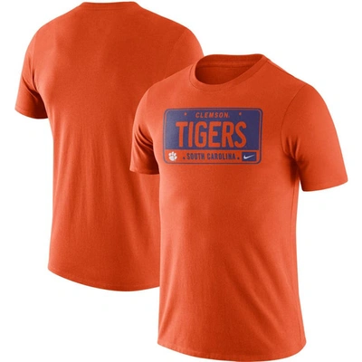 Nike Orange Clemson Tigers Plate T-shirt
