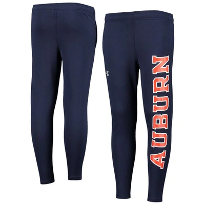 Under Armour Kids' Youth  Navy Auburn Tigers Brawler Trousers