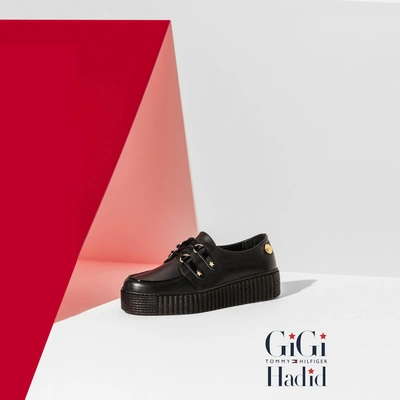 Tommy Hilfiger Gigi Hadid Leather Creeper - Black | ModeSens