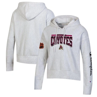 Champion Heathered Gray Arizona Coyotes Reverse Weave Pullover Hoodie