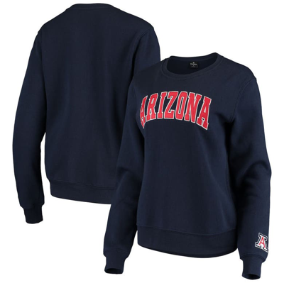 Colosseum Women's  Navy Arizona Wildcats Campanile Pullover Sweatshirt