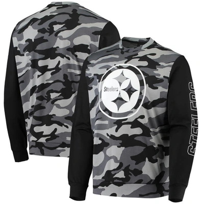 Foco Black Pittsburgh Steelers Camo Long Sleeve T-shirt