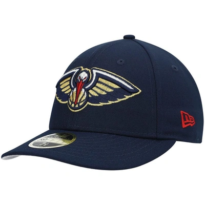 New Era Men's Navy New Orleans Pelicans Team Low Profile 59fifty Fitted Hat