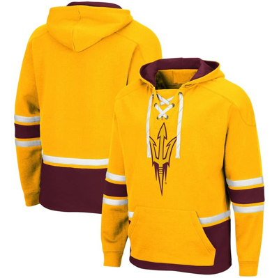 Colosseum Gold Arizona State Sun Devils Lace Up 3.0 Pullover Hoodie