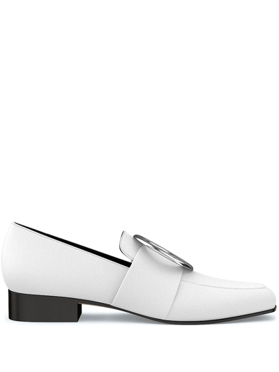 Dorateymur Harput Ii Embellished Textured-leather Loafers In White