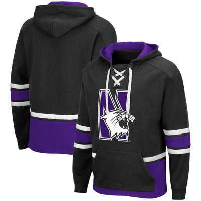 Colosseum Black Northwestern Wildcats Lace Up 3.0 Pullover Hoodie