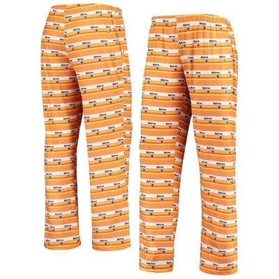 Foco Orange Houston Astros Retro Print Sleep Trousers