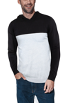 X-ray X Ray Color Block Pullover Hoodie Sweater In Black
