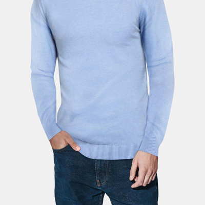 X-ray X Ray Casual Mock Neck Pullover Sweater In Blue