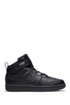 Nike Kids' Court Borough Mid 2 Psv In Black/ Black