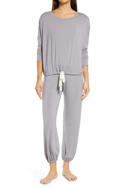 Eberjey Gisele Slouchy Pajamas In Dusk/ Ivory