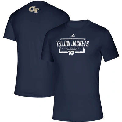 Adidas Originals Adidas Navy Georgia Tech Yellow Jackets Fastboard Creator T-shirt