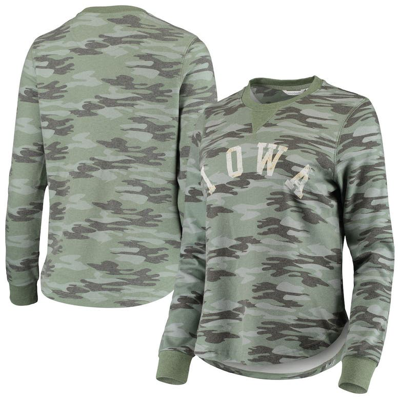 Camp David Camo Iowa Hawkeyes Comfy Pullover Sweatshirt