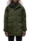 Canada Goose Wyndam Down Parka With Fur-trim Hood In Military Green