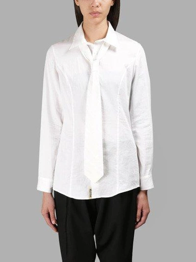 Yohji Yamamoto White Tie Shirt