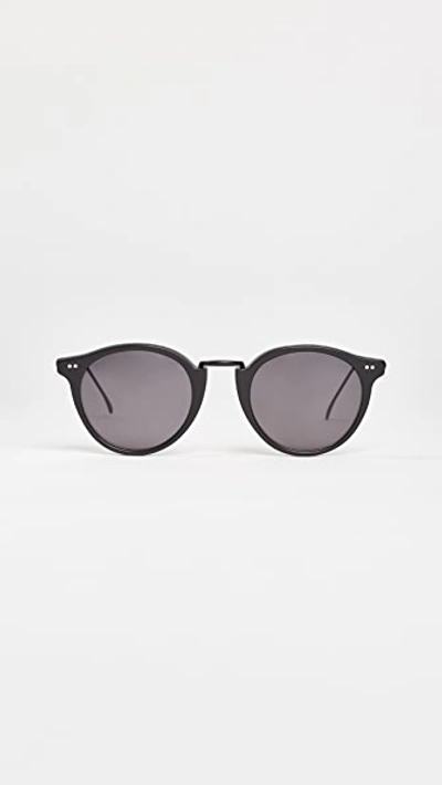Illesteva Portofino Sunglasses In Matte Black/grey