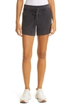 Rag & Bone Demi Organic Cotton Knit Shorts In Dark Grey