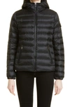 Moncler Bles Water Resistant Lightweight Down Puffer Jacket In Black