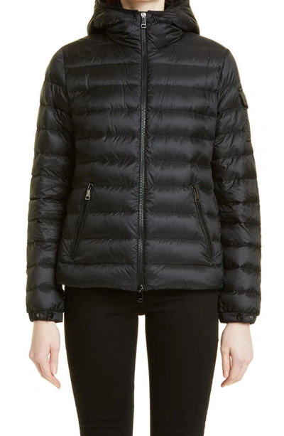 Moncler Bles Water Resistant Lightweight Down Puffer Jacket In Black