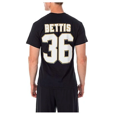 Majestic Men's Pittsburgh Steelers Nfl Jerome Bettis Name And Number T-shirt, Black