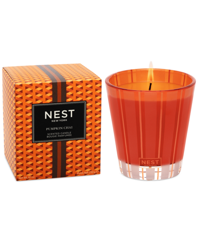 Nest New York 8 Oz. Pumpkin Chai Classic Candle In Orange