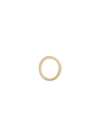 Loquet London 'o' 14k Yellow Gold Single Stud Earring - Give A Hug In Metallic