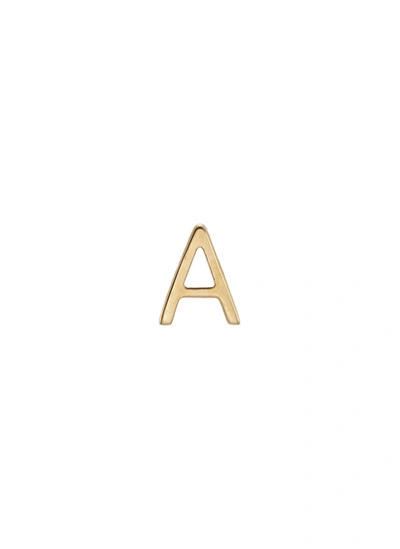 Loquet London 18k Yellow Gold Letter Charm - A In Metallic
